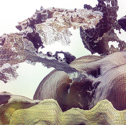 Interrupted 3D scan by artist Paul Coombs
